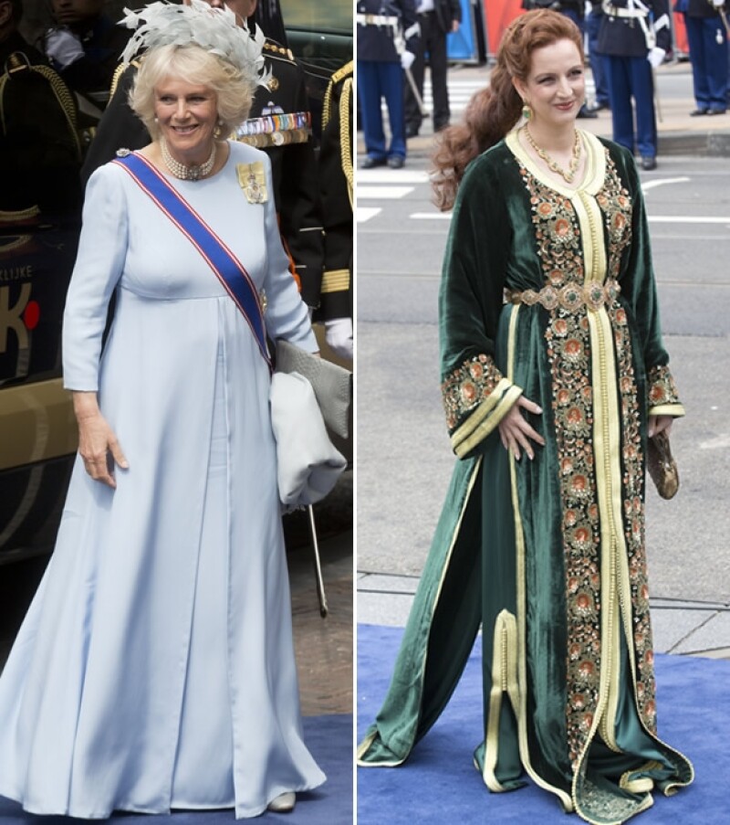 Camilla Parker Bowles y Lalla Salma de Marruecos.