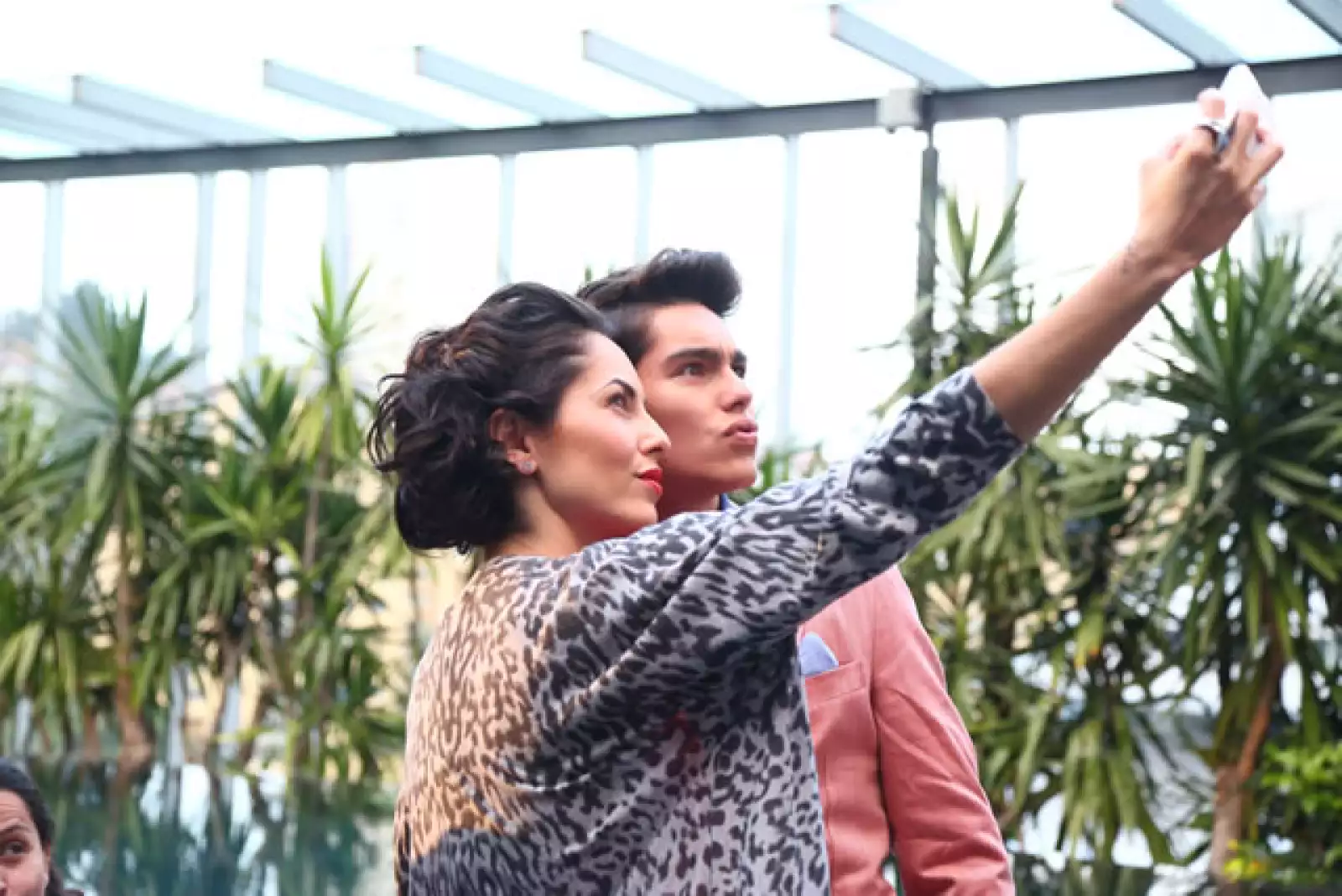 Bárbara Mori y su teenager Sergio Mayer