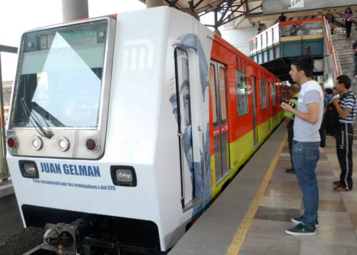 Octavo tren rehabilitado de la L�nea B del Metro de la Ciudad de M�xico