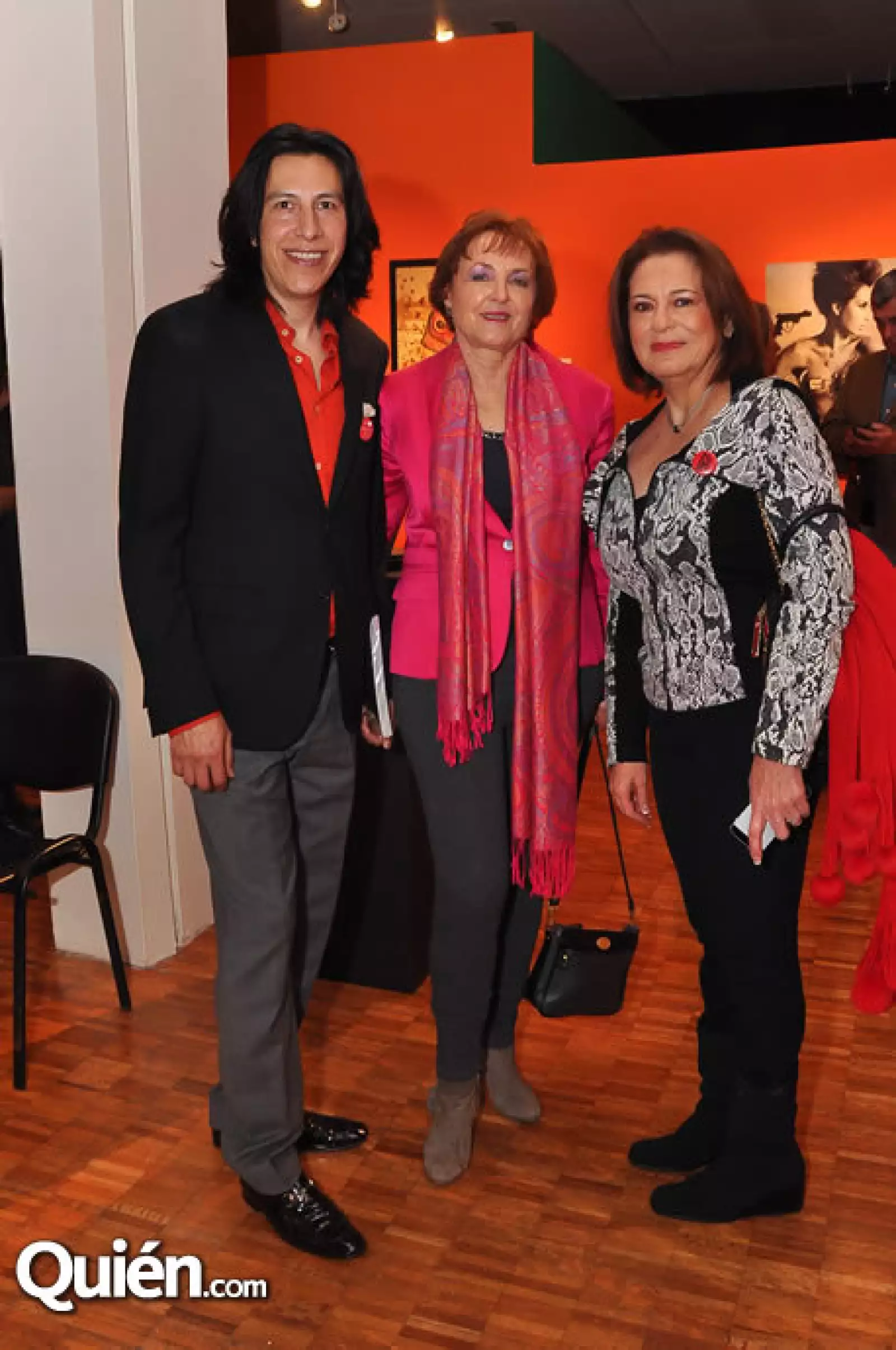 Miguel Milló,Verónica Solórzano y Emilia Cohen.