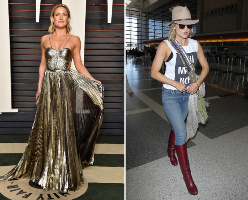 Kate brilló en los Oscar, pero no en el aeropuerto.