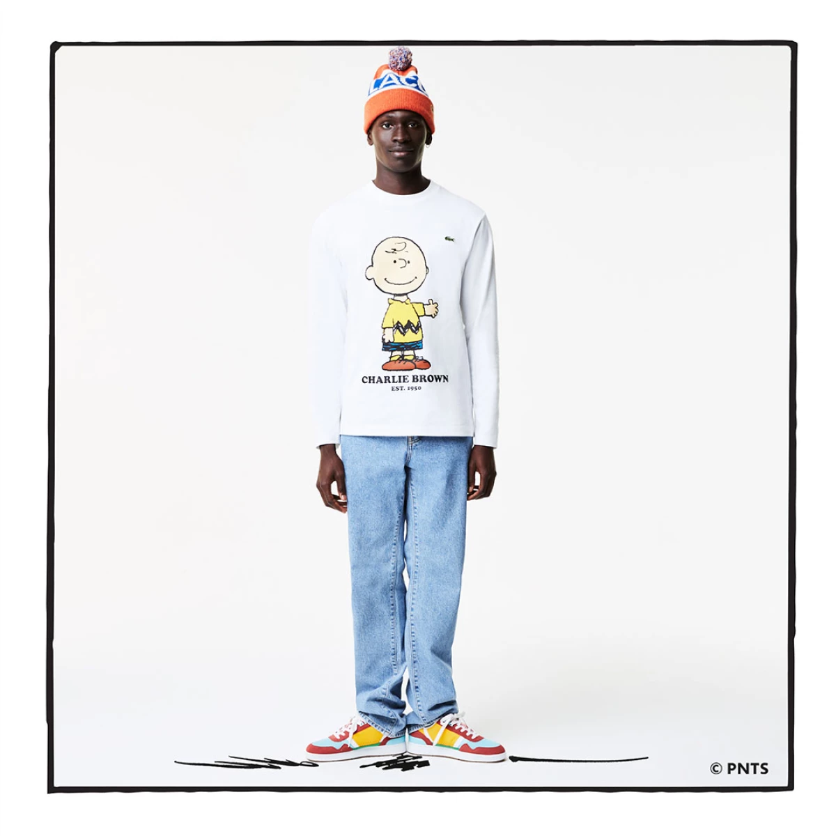 Hombre usando LacostexPeanuts
