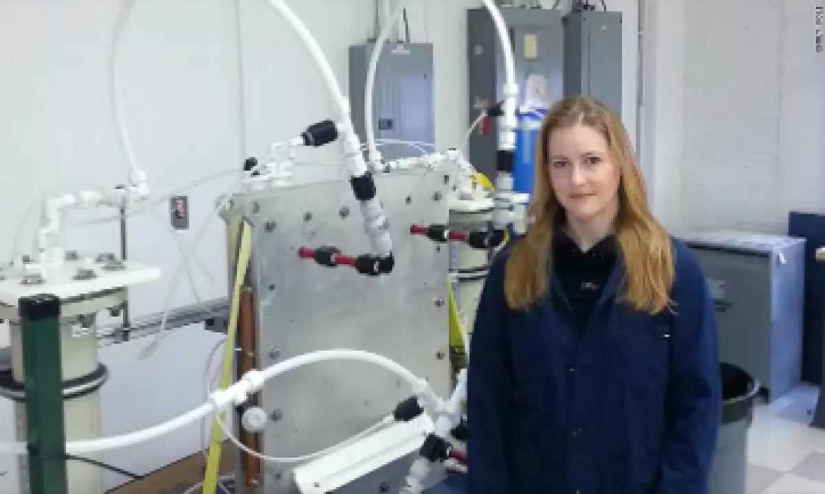 Cole fundó la start-up en 2009 y se puso a trabajar en el desarrollo de tecnología para capturar el dióxido de carbono y reciclarlo. (Foto: Emily Cole / CNN Money)