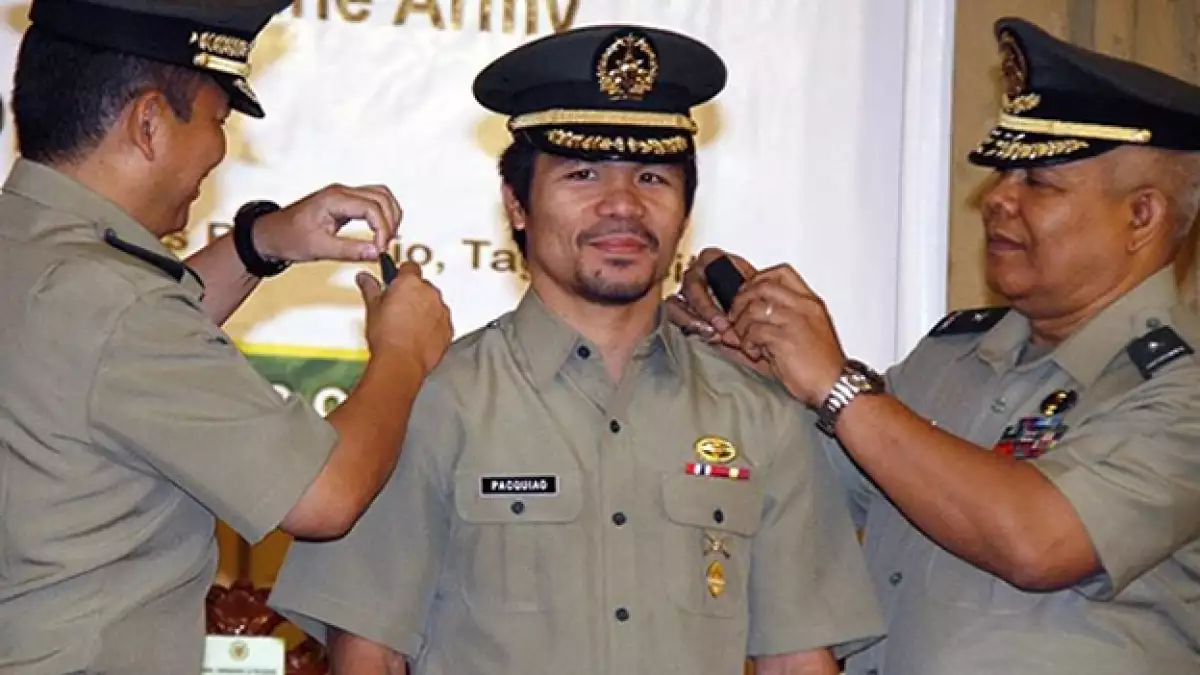 Pacquiao militar teniente