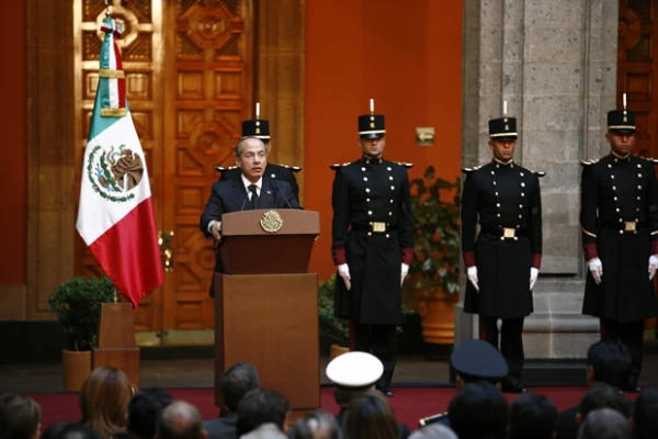 Felipe Calderón dirigió unas palabras para el ex presidente de México.