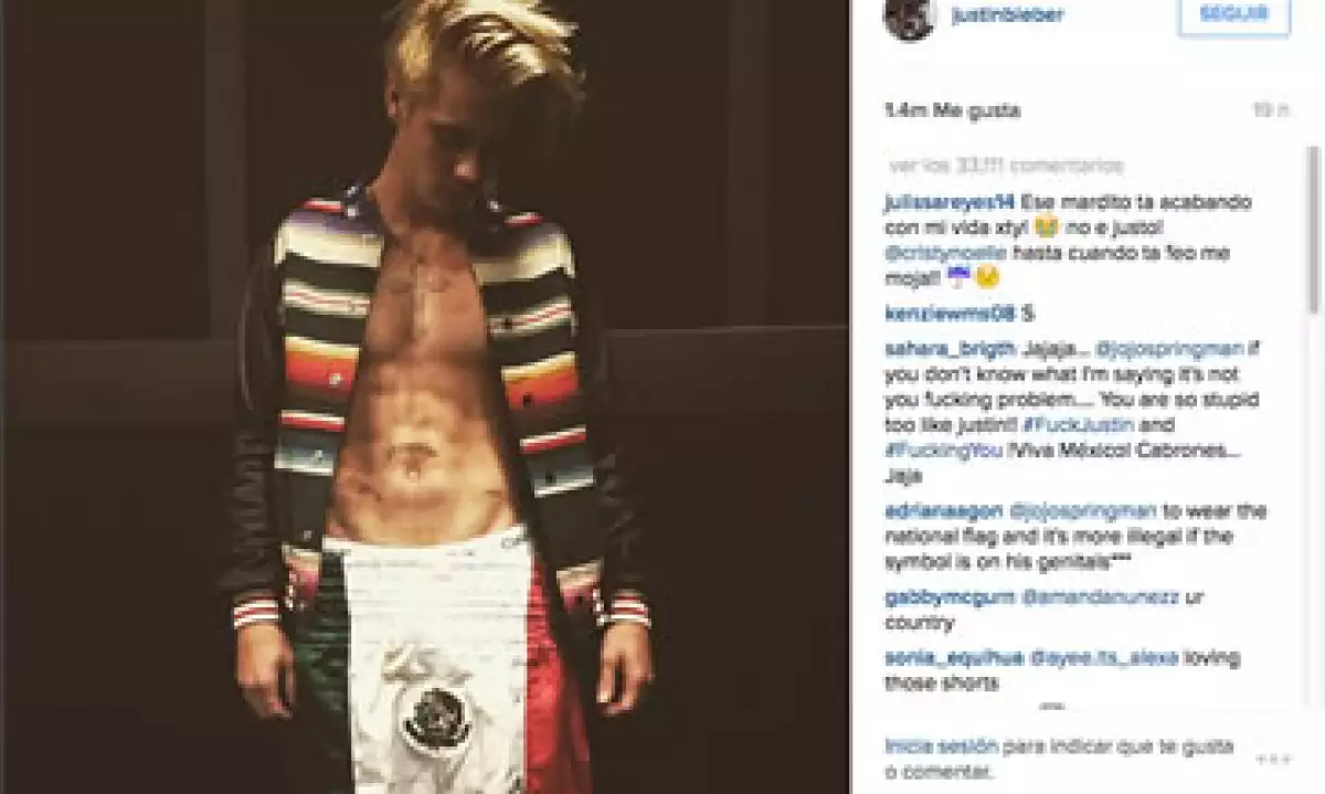 El cantante canadiense posó con un atuendo que causó polémica en las redes sociales. (Foto: Tomada de Instagram)