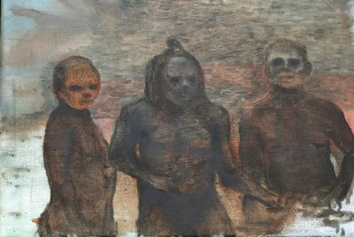 Pieza de artista Temoc Camacho en la galería Saenger. 