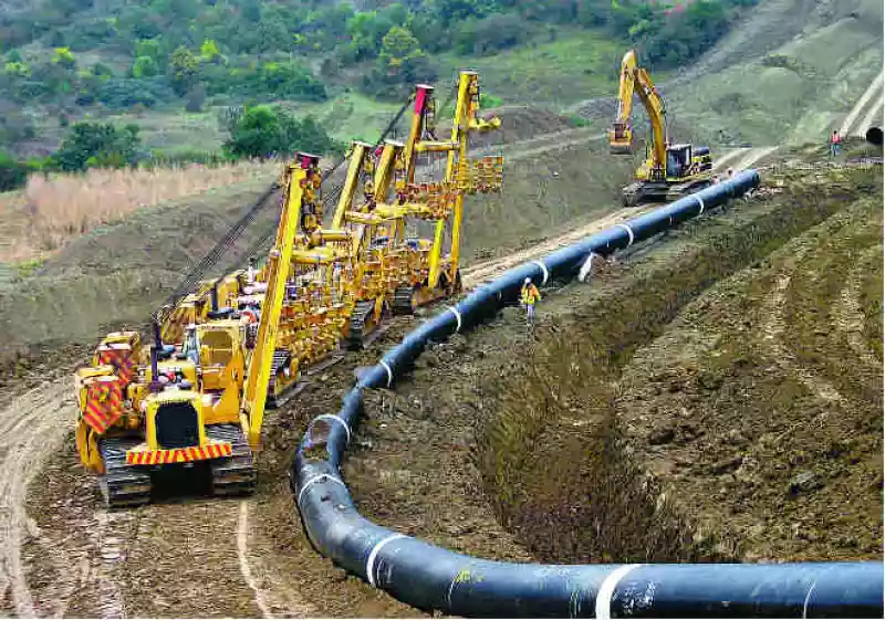 Construcci�n gasoductos