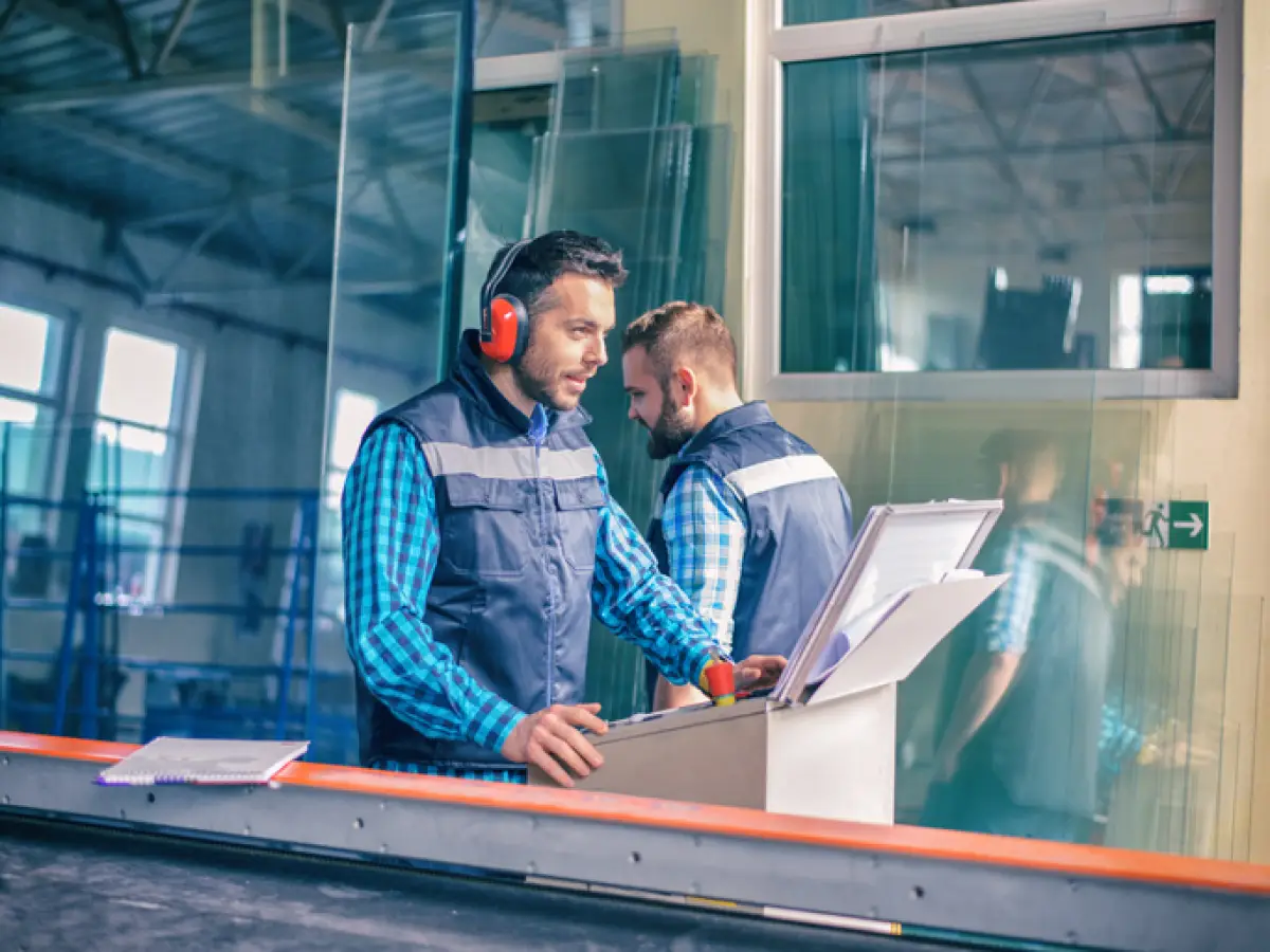 Vidrio trabajadores