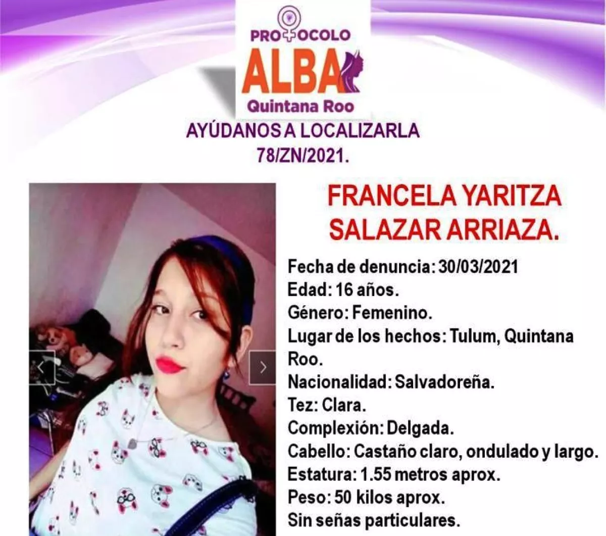 Francela Yaritza Salazar Arriaza