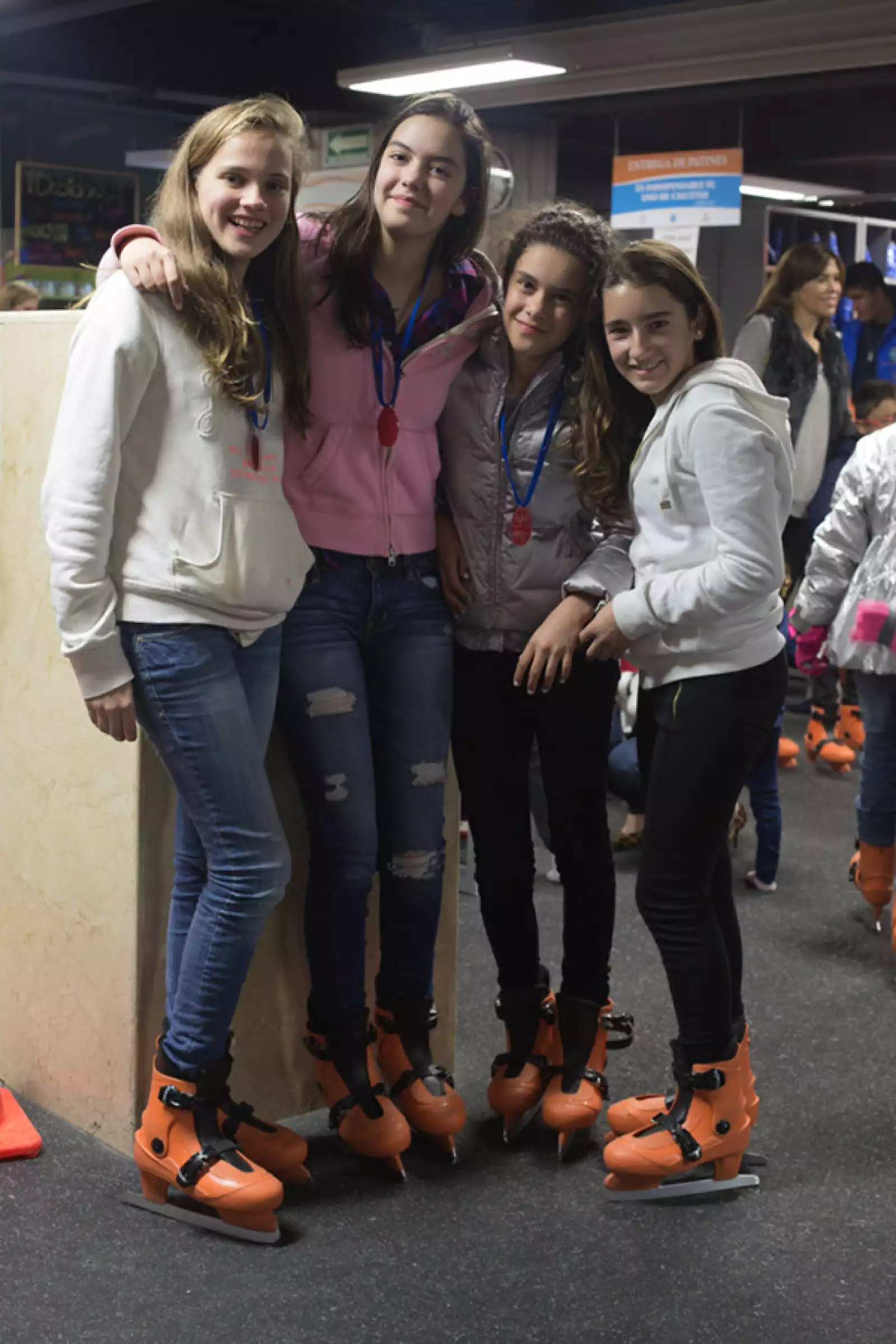 Ana Pérez, María Alarcón, Paula Torres y Daniela Aguilar