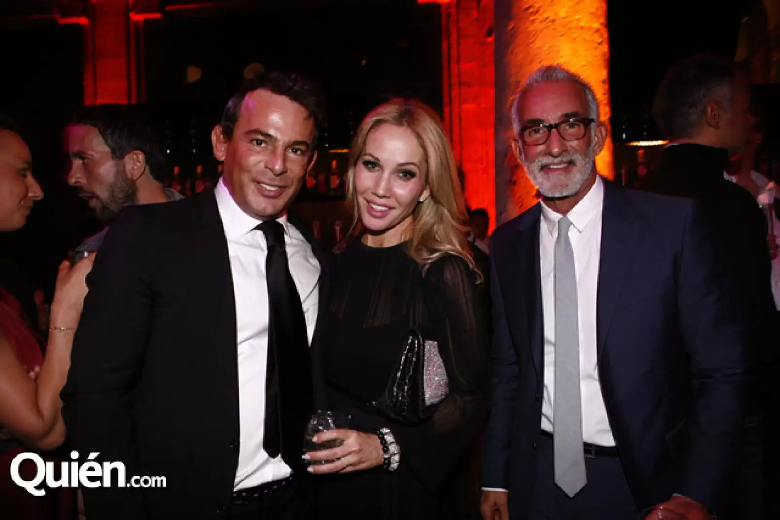 Eugenio López, Brooke Davenport y Waldo Femano