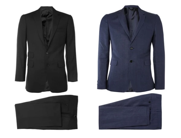 Trajes de Ralph Lauren Purple Label y Burberry.
