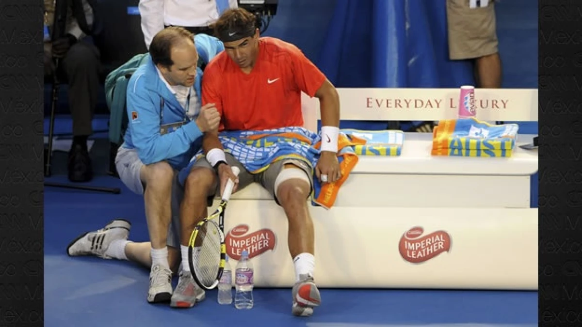 Rafael Nadal se queja de los dolores fisicos en su pierna