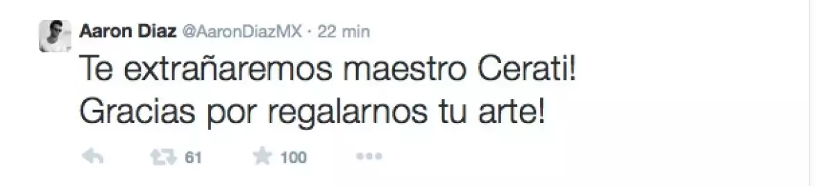 Tras darse a conocer el fallecimiento del cantante argentino varios personajes del entretenimiento lamentaron la noticia y se despidieron del grande de la música en español.
