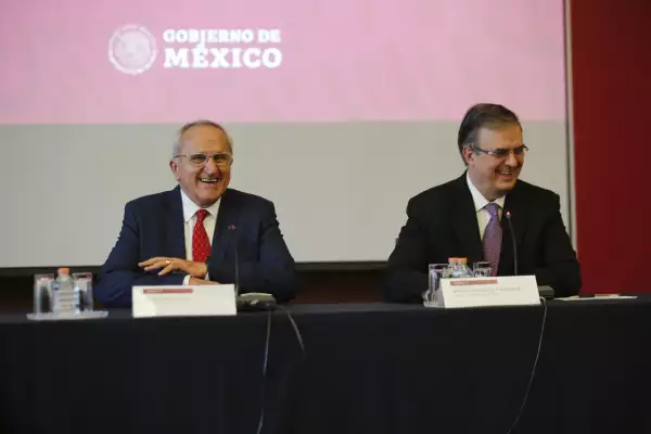 Jesús Seade y Marcelo Ebrard 