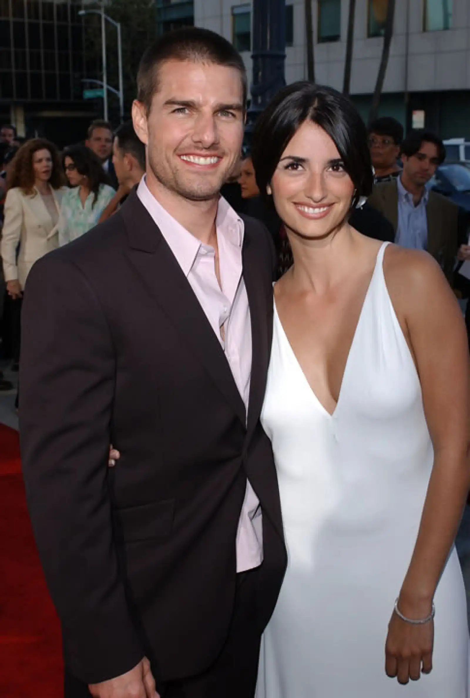 Tom y Penélope en la premiere de Captain Corellis Mandolin en agosto del 2001.