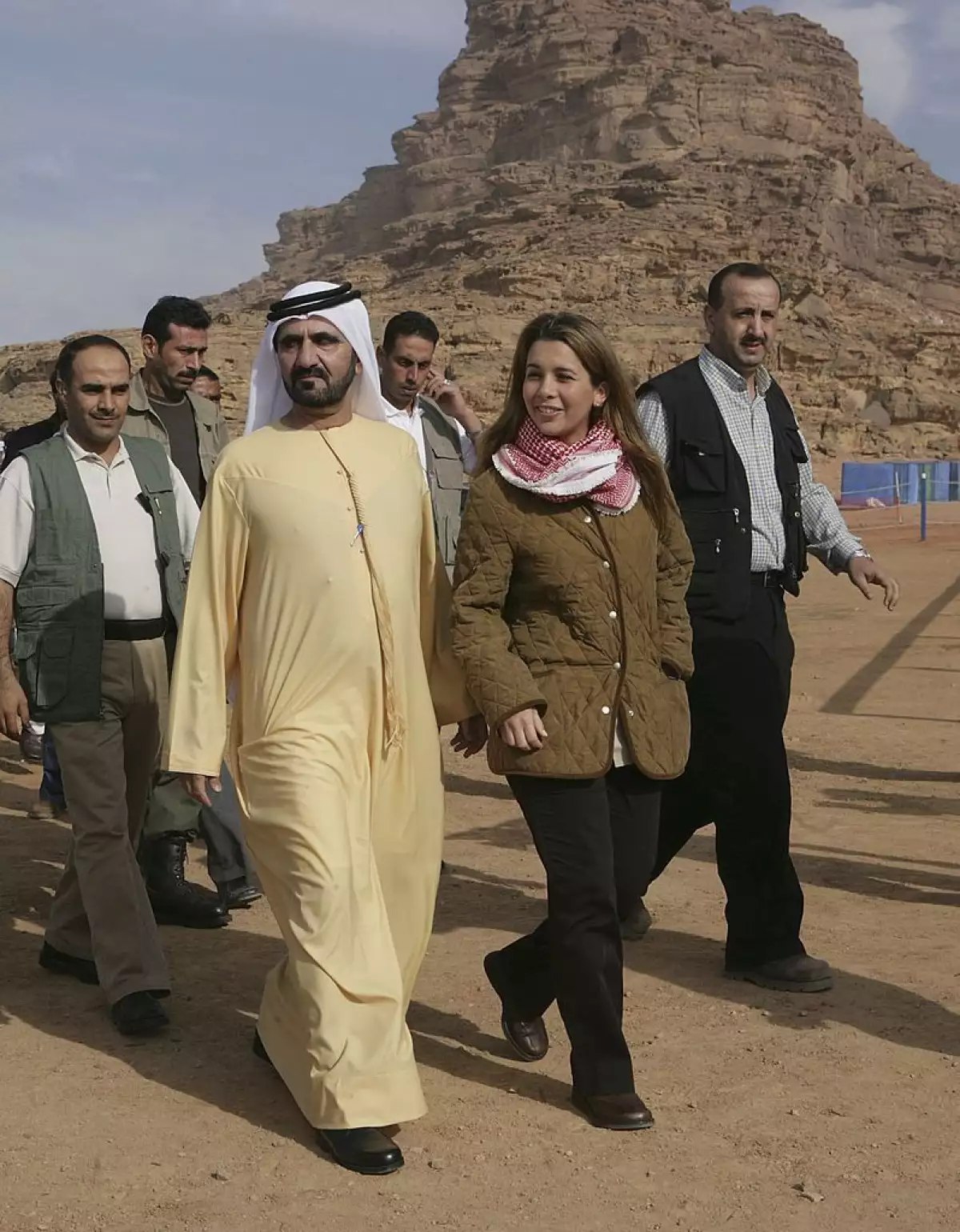 Mohamed bin Rashid Al Maktum y la princesa Haya