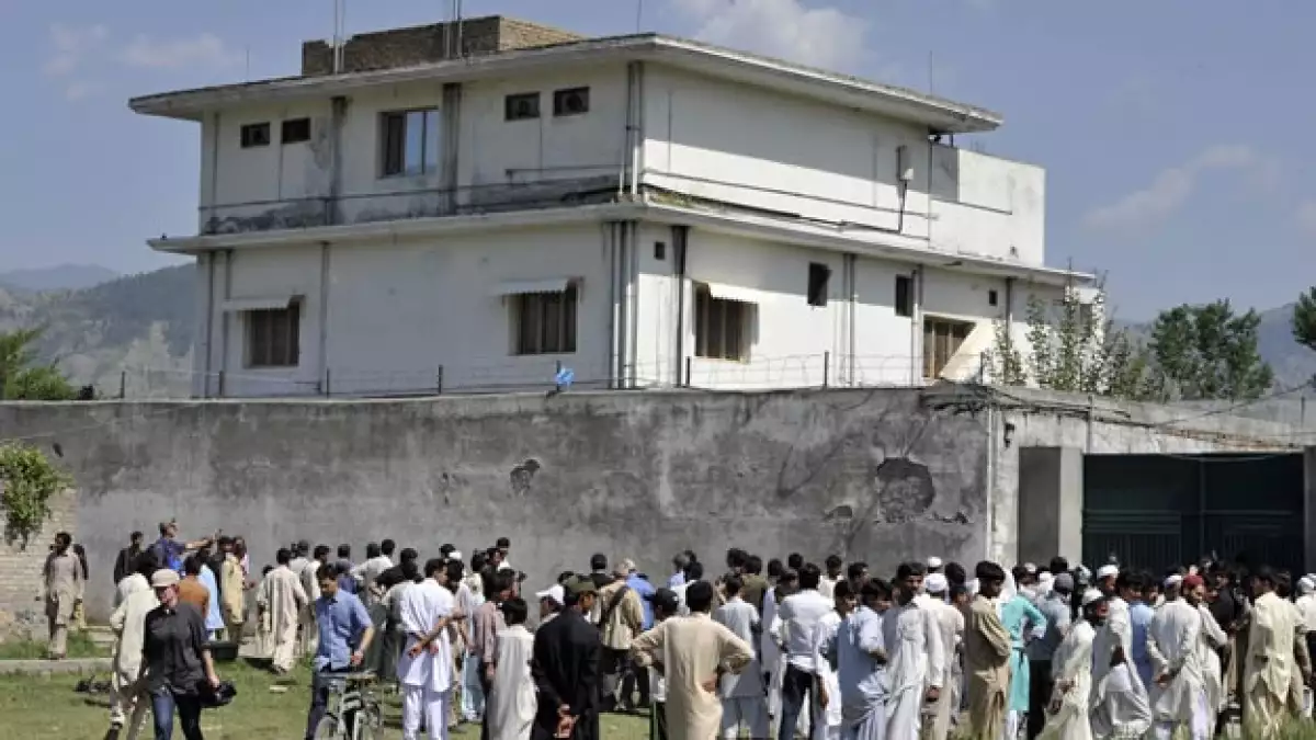 Exterior casa Osama bin Laden