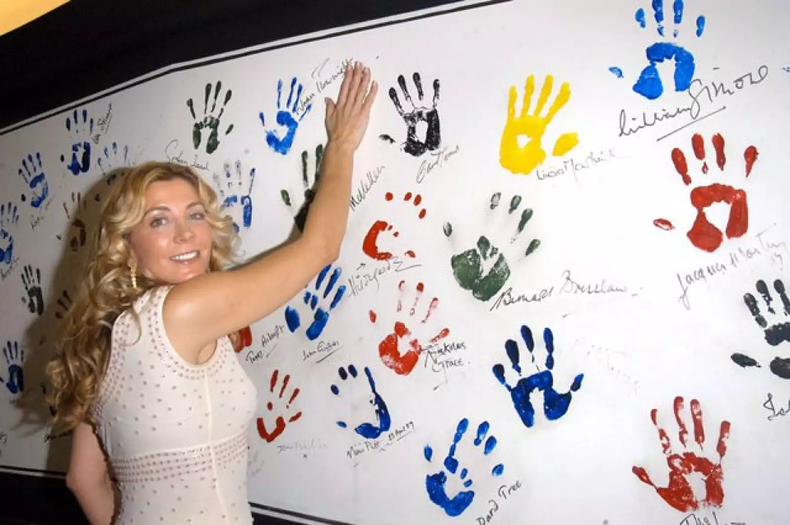 La actriz dejó su huella en el muro de la fama del Museo de Londres en 2004.