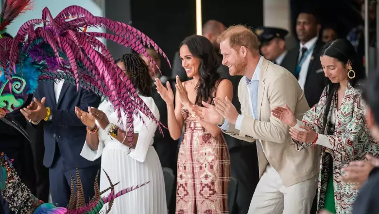 El príncipe Harry y Meghan Markle, duques de Sussex, visitan Colombia, donde los recibe la vicepresidenta Francia Márquez