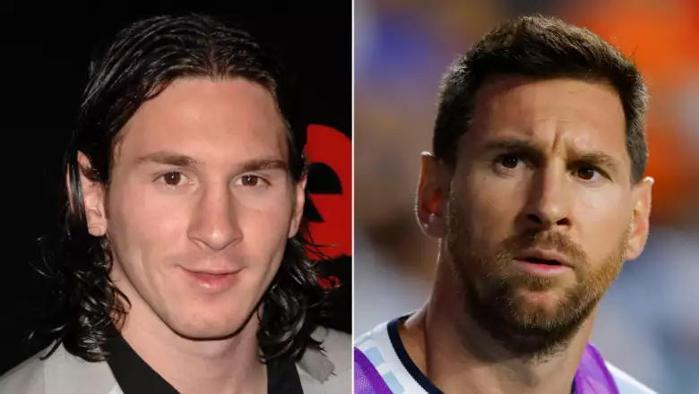 Leo Messi en 2007 y en 2026