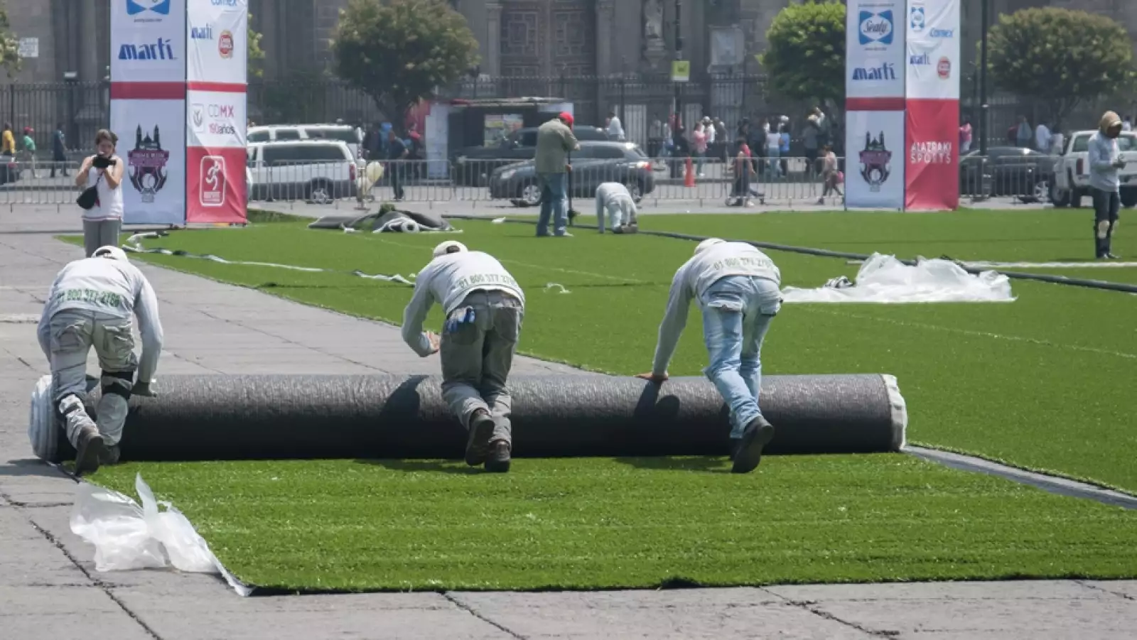 Zócalo instalación beisbol 5