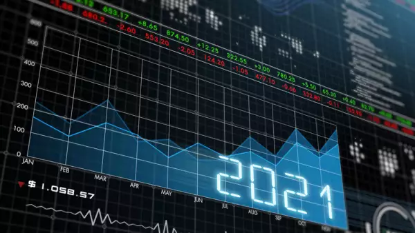Gráfica de acciones del año 2021
