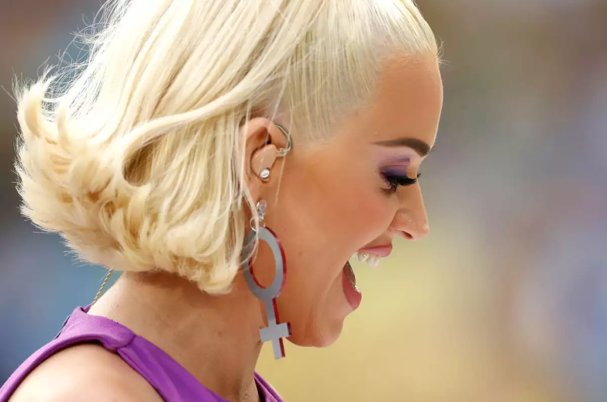 Katy Perry Performs During The ICC Women's T20 Cricket World Cup Final