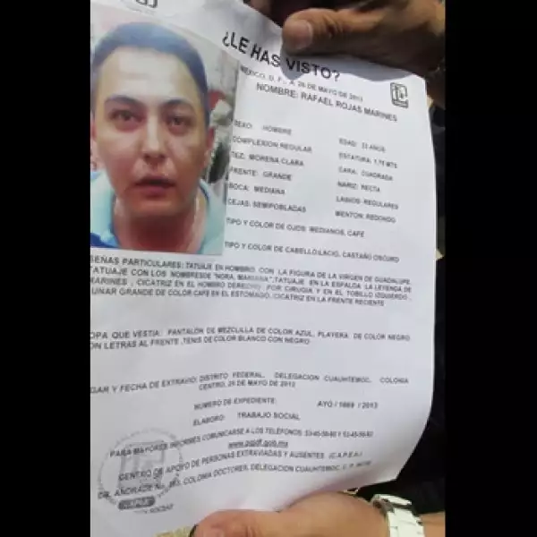 foto de desaparecido en el bar heaven