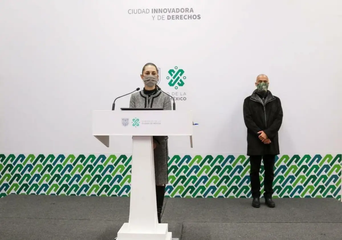 Claudia Sheinbaum, durante la conferencia de prensa de este lunes.