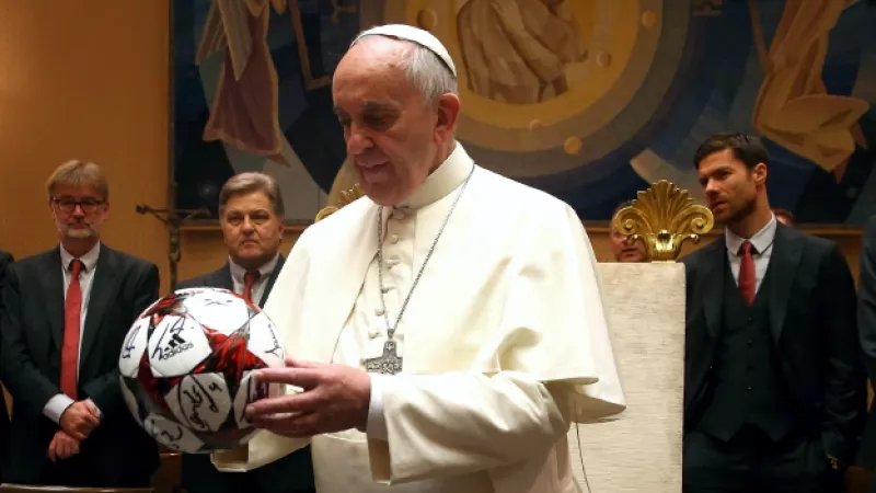 papa francisco futbol