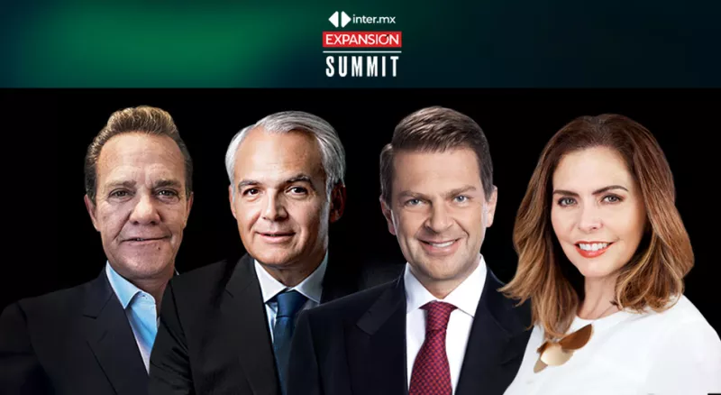 Arturo Saval, de Nexxus; Sergio Méndez, de BlackRock México; Emilio Romano, de Bank of America y Liliana Reyes, de Amexcap.