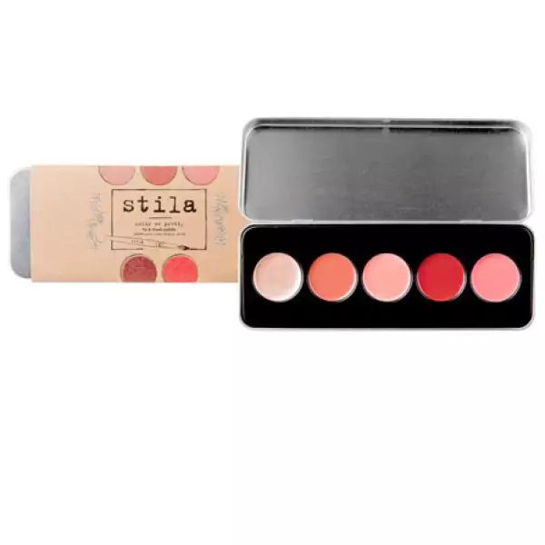 La paleta de lip gloss y rubor de la marca Stila es práctica y escencial. En Sephora.
