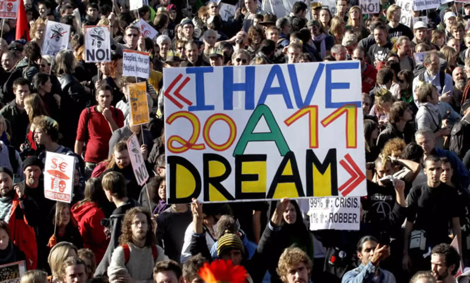En Bélgica cientos de personas salieron a las calles para sumarse al movimiento nacido en Nueva York.