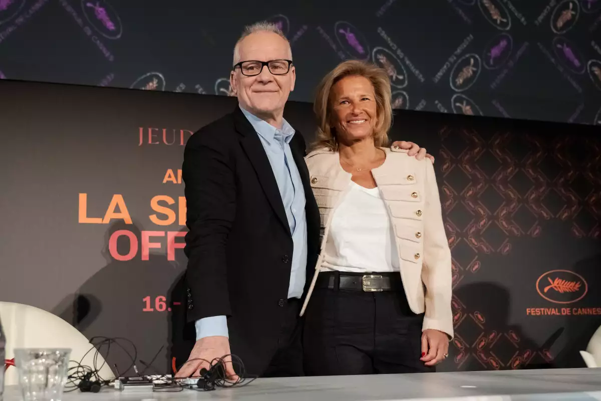 Thierry Fremaux e Iris Knobloch, director y presidenta del Festival de Cine de Cannes. 