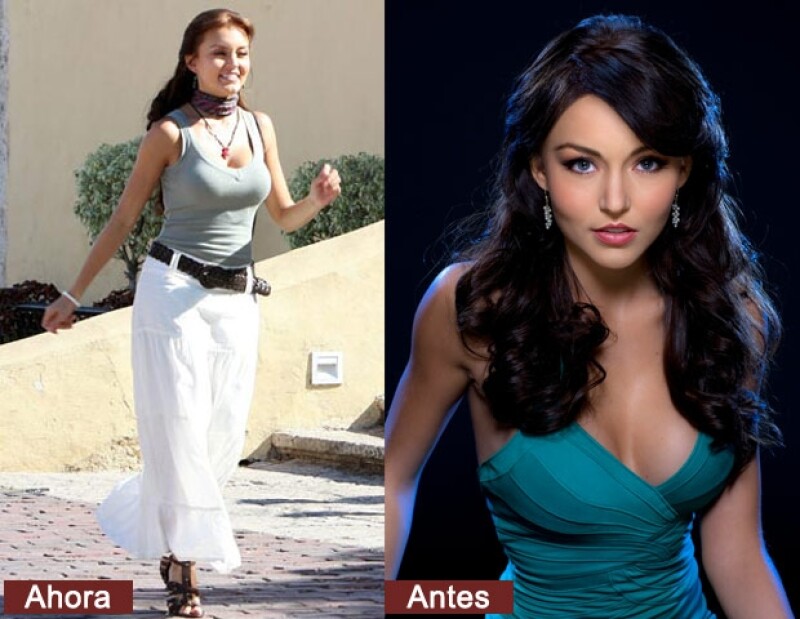 Angelique Boyer cambió su sexy pelo negro por uno más castaño.
