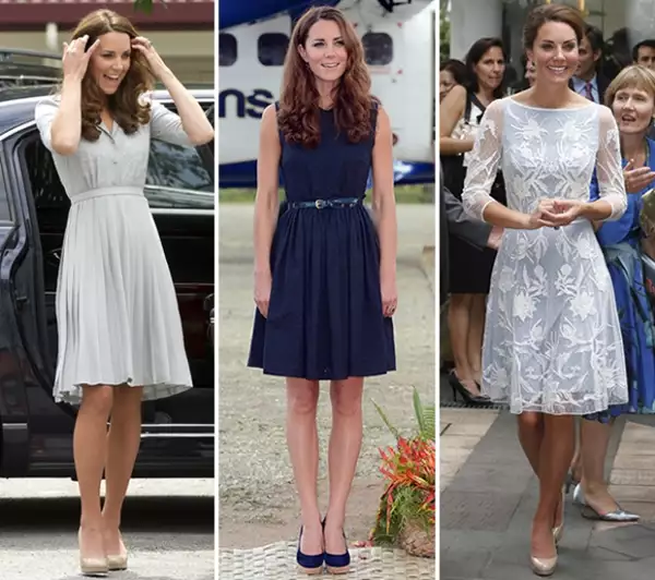 Kate usó atuendos de diseñadores como Jenny Packham, Mulberry y Alice Temperley.