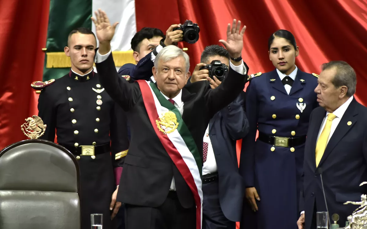 Presidente. AMLO tras rendir protesta el pasado 1 de diciembre.