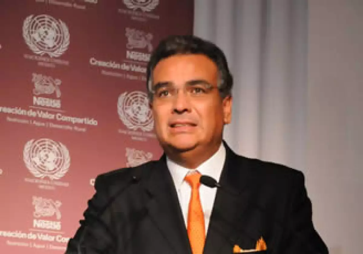 Juan Carlos Marroquín, presidente ejecutivo de Nestlé México, expuso la filosofía de Creación de Valor Compartido en un foro coordinado en alianza con la ONU. (Foto: Cortesía)