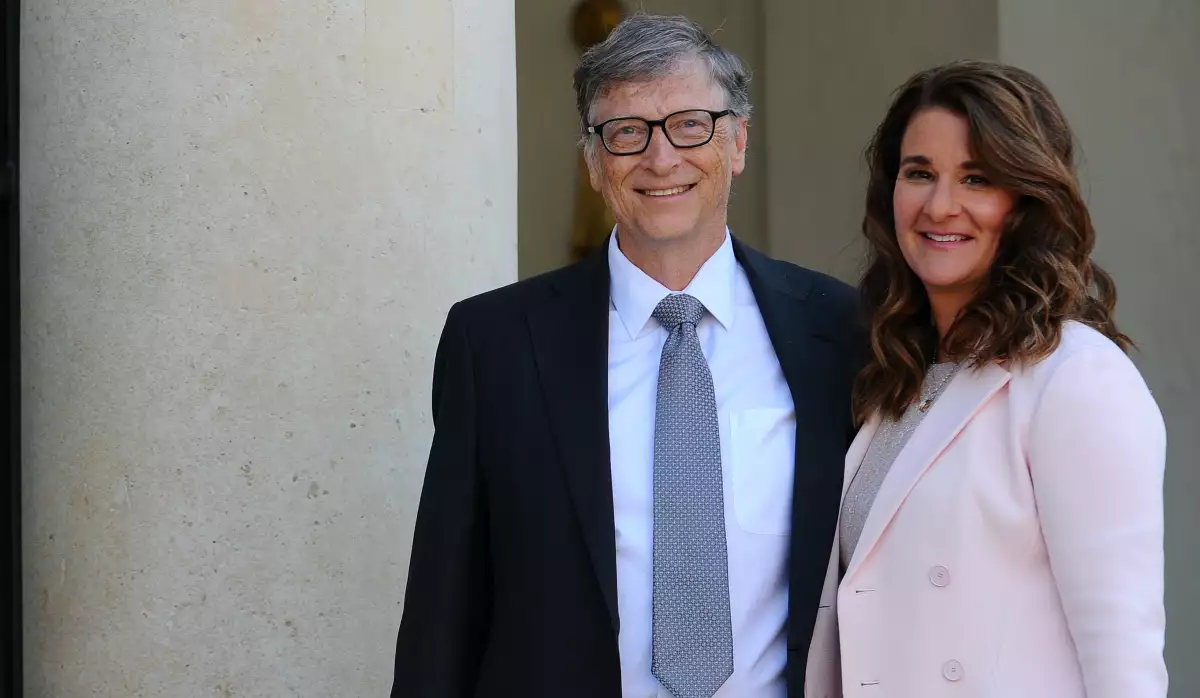 French President Receives Bill Gates, the co-Founder of the Microsoft Company At Elysee Palace