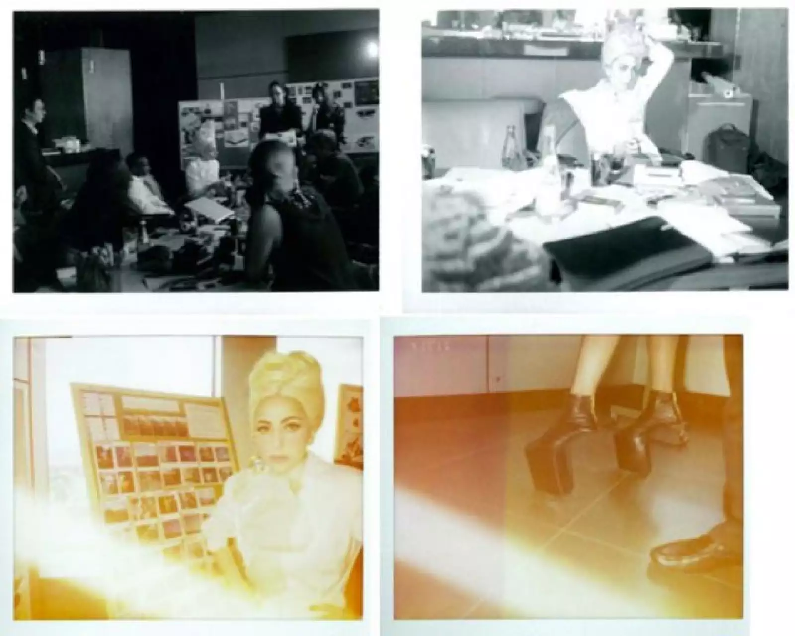 Lady Gaga experimentó con las cámaras instantáneas en Japón, donde trabajó en diseños creativos.