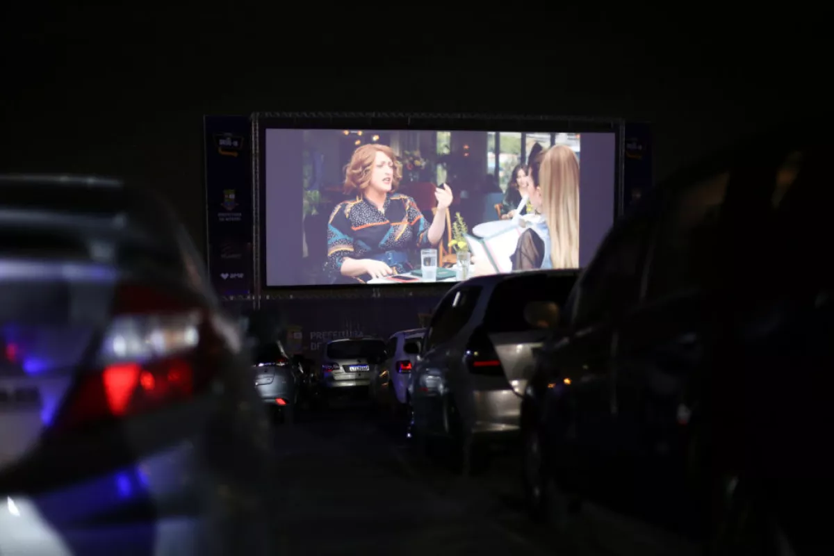 Cine Drive-In Opening at Espaço Niemeyer in Niteroi Amidst the Coronavirus (COVID - 19) Pandemic