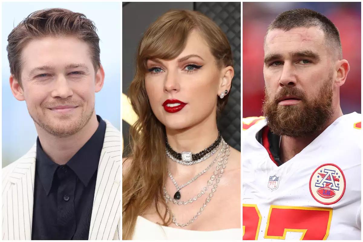 Joe Alwyn, Taylor Swift y Travis Kelce 
