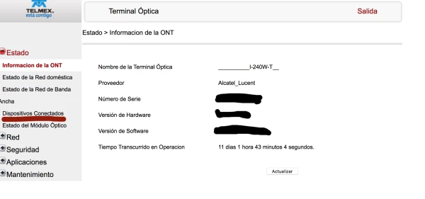 Dispositivos conectados.