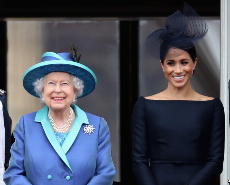 Reina Isabel y Meghan 100 años Real Fuerza Aérea julio 2018