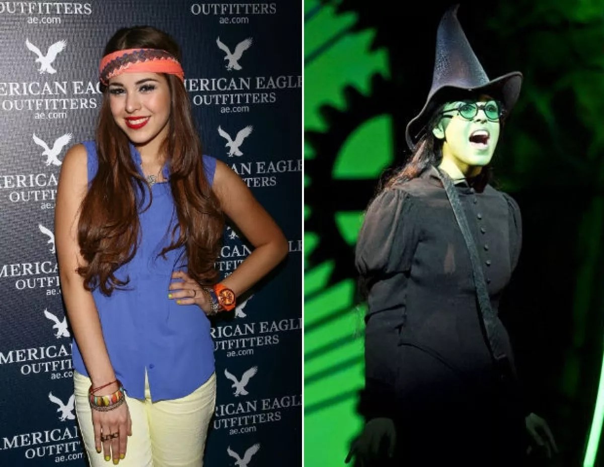Danna Paola lleva un año caracterizándose como Elphaba para cada función del musical "Wicked".