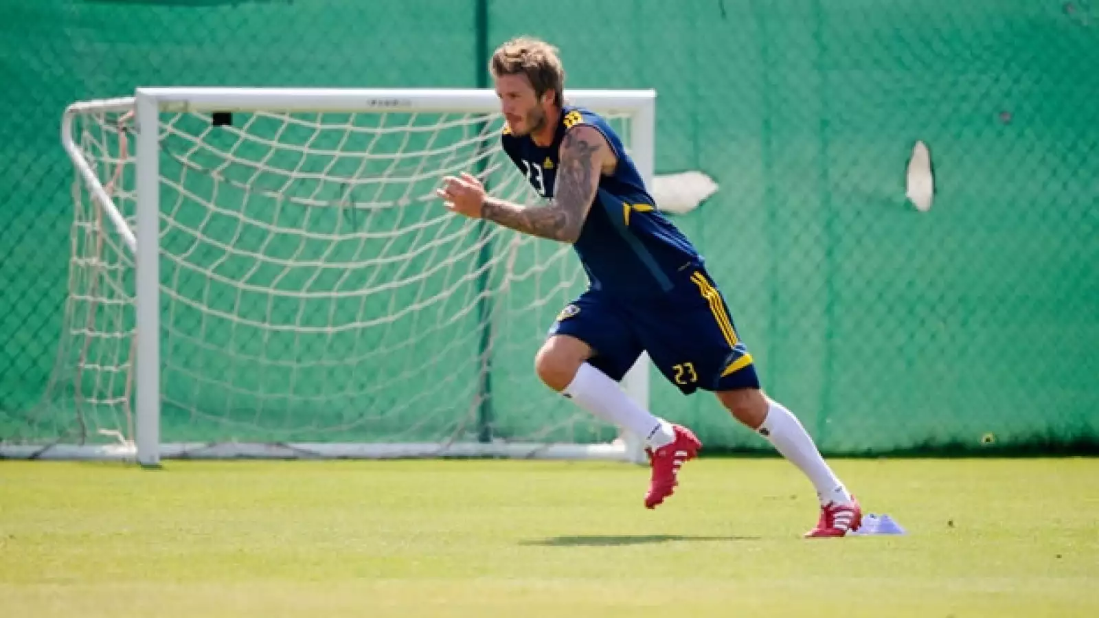 beckham entrena con el AC Milan