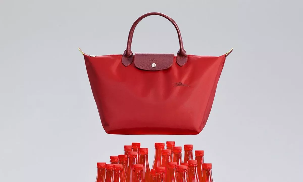 Longchamp Le Pliage Green bolsa sostenible nailon