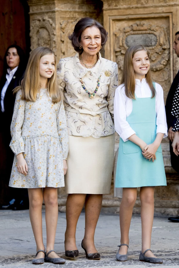 Spanish Royal family attends a mass to mark Easter Sunday at Palma de Mallorca's Cathedral, Palma de Mallorca, Spain - 01 Apr 2018